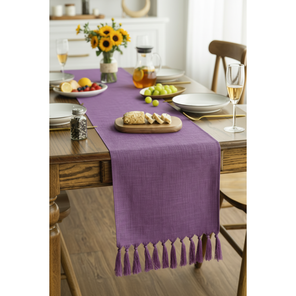 Purple Table Runner