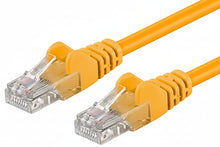 Мрежов LAN кабел PremiumCord Cat6 UTP (100% мед), 0.25 м, Жълт