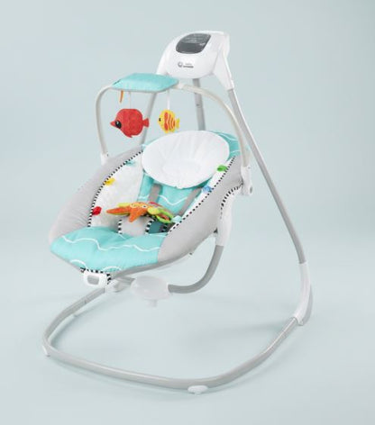 Бебешка люлка Baby Einstein Curious Comfort, Компактна, Сива