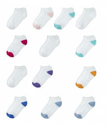 Детски памучни къси чорапи Amazon Essentials, 14 чифта (21-25 номер)