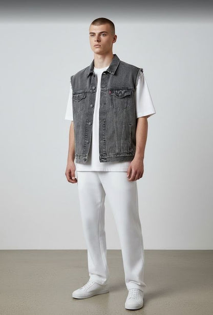 Мъжки дънков елек Levi's Relaxed Fit Trucker Vest