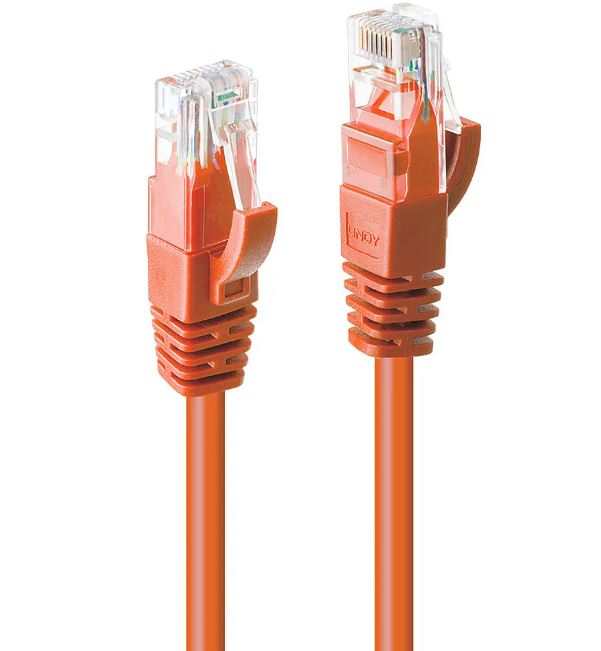 Мрежов пач кабел MicroConnect Cat5e U/UTP RJ45, 3 метра, Оранжев