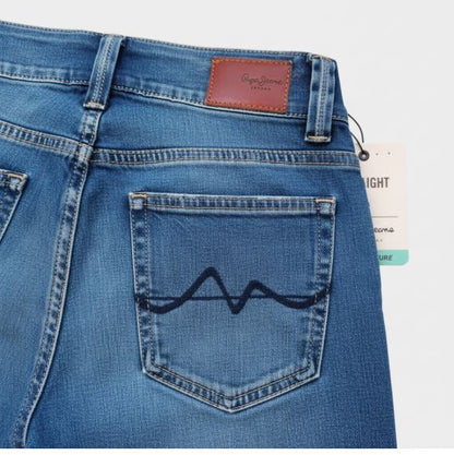 Дамски дънки Pepe Jeans Venus Slim Fit, Син деним