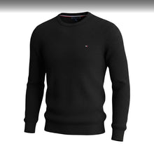 Мъжки плетен пуловер Tommy Hilfiger, Черен