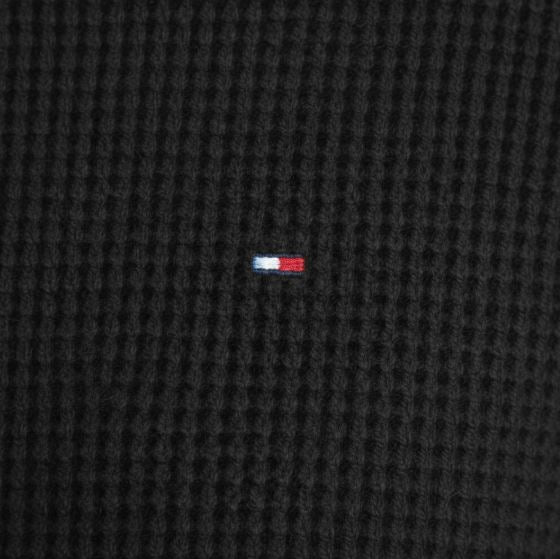 Мъжки плетен пуловер Tommy Hilfiger, Черен