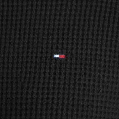 Мъжки плетен пуловер Tommy Hilfiger, Черен