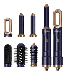 Мултифункционална електрическа четка за коса 6 в 1 UKLISS Pro Set, Синя
