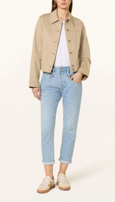 Дамски дънки Herrlicher Shyra Cropped, Светлосин деним