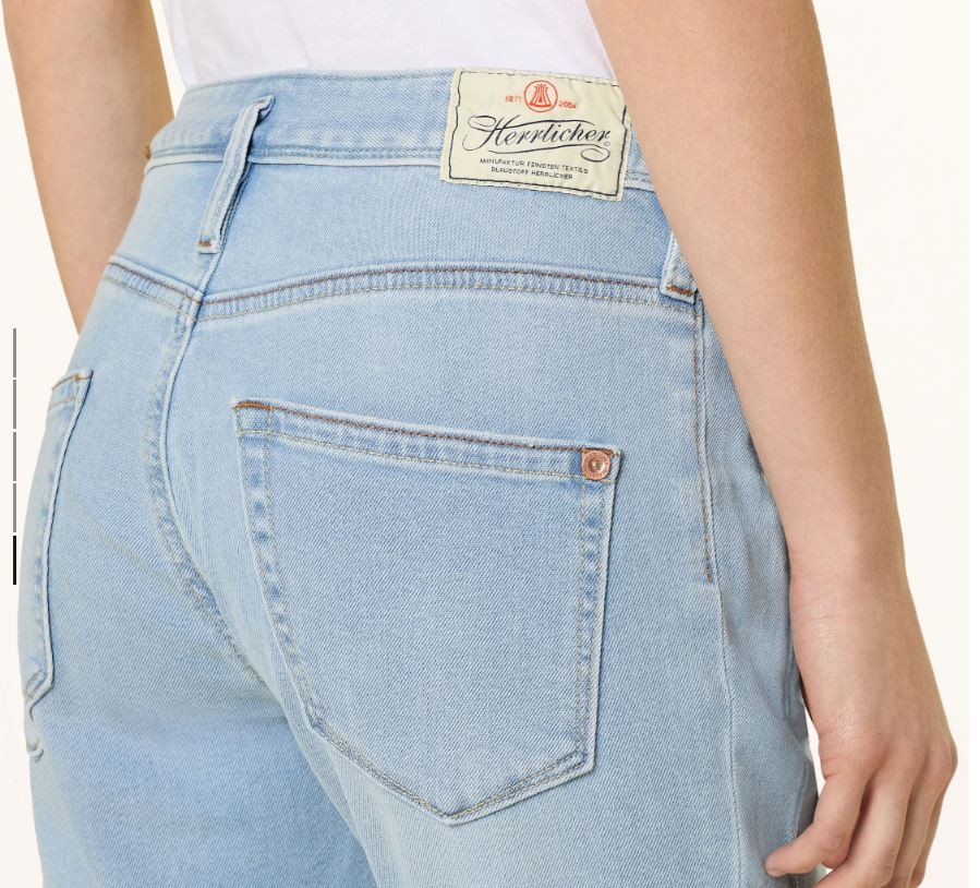 Дамски дънки Herrlicher Shyra Cropped, Светлосин деним