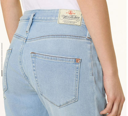 Дамски дънки Herrlicher Shyra Cropped, Светлосин деним