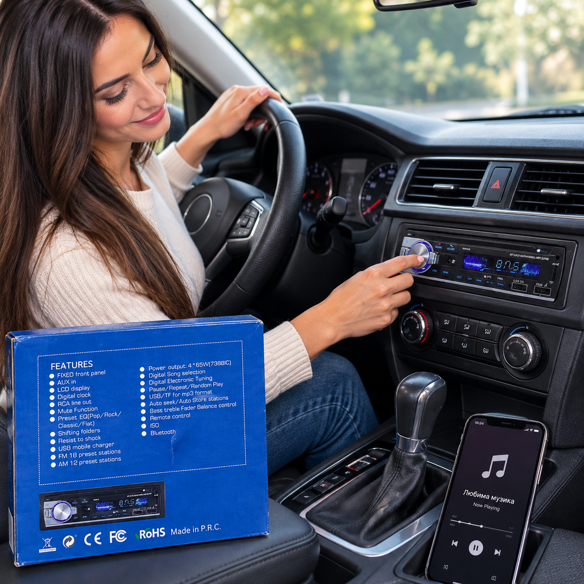 Авторадио с Bluetooth 4x65W и RDS