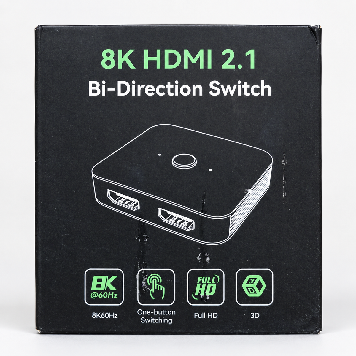 Двупосочен HDMI 2.1 суич 8K 60Hz (2 в 1 / 1 в 2)