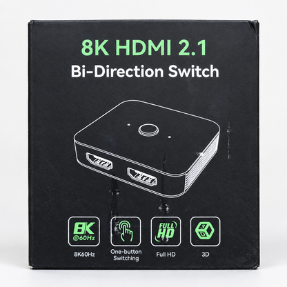 Двупосочен HDMI 2.1 суич 8K 60Hz (2 в 1 / 1 в 2)