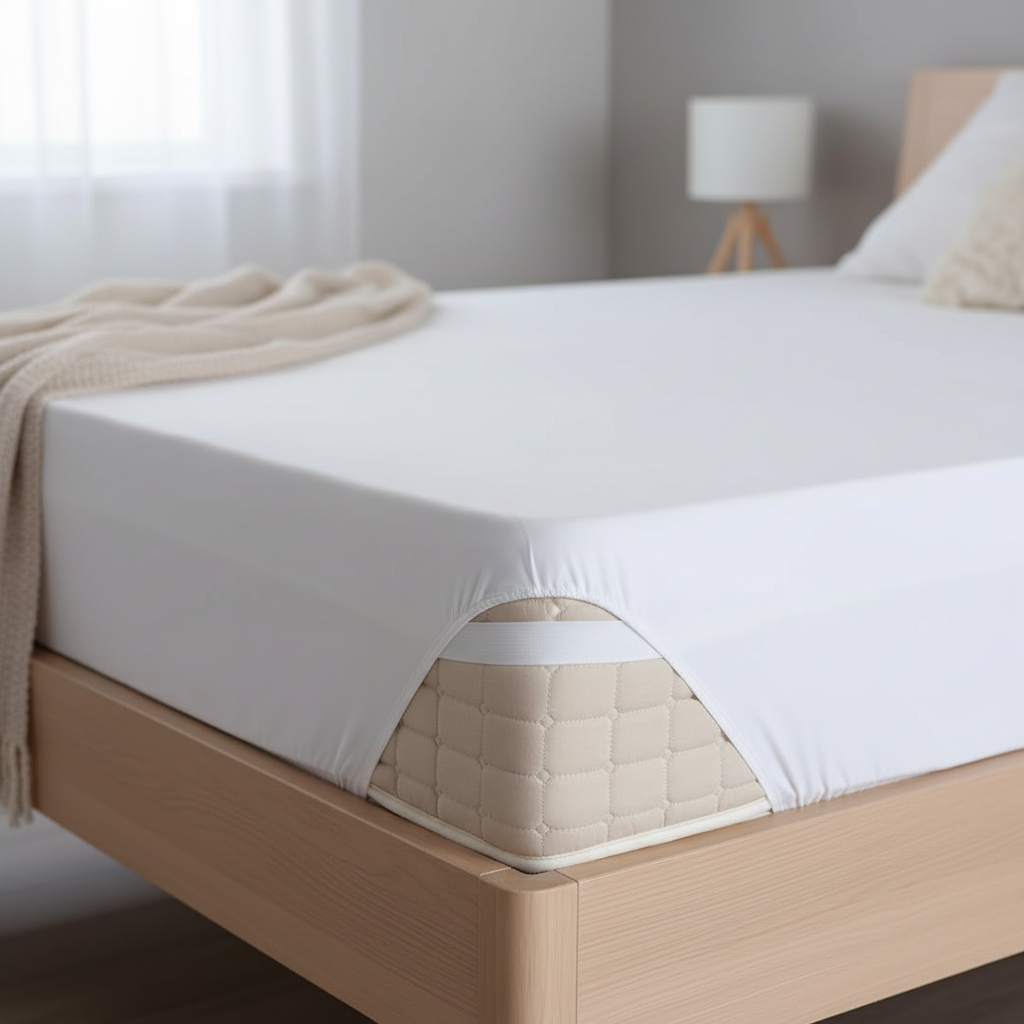 Mattress Protector on Mattress