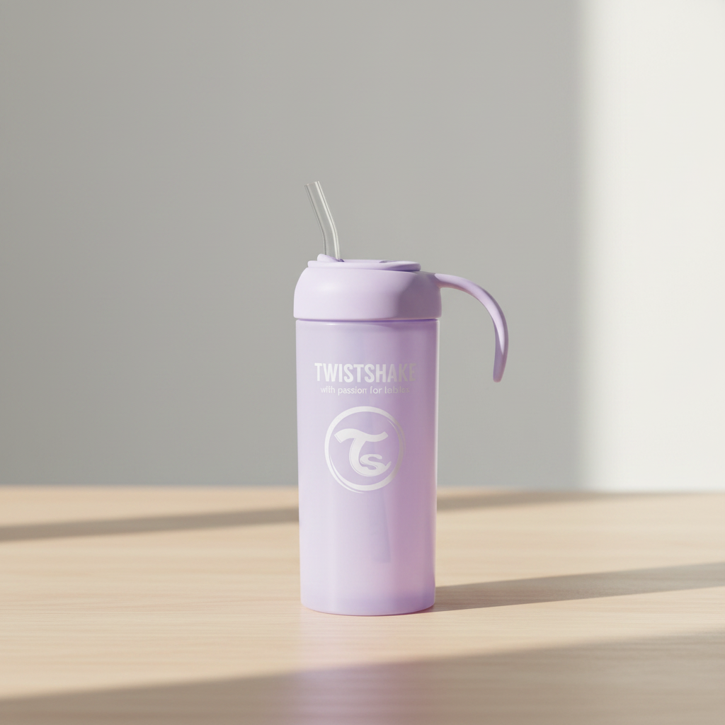 Purple Twistshake Straw Cup